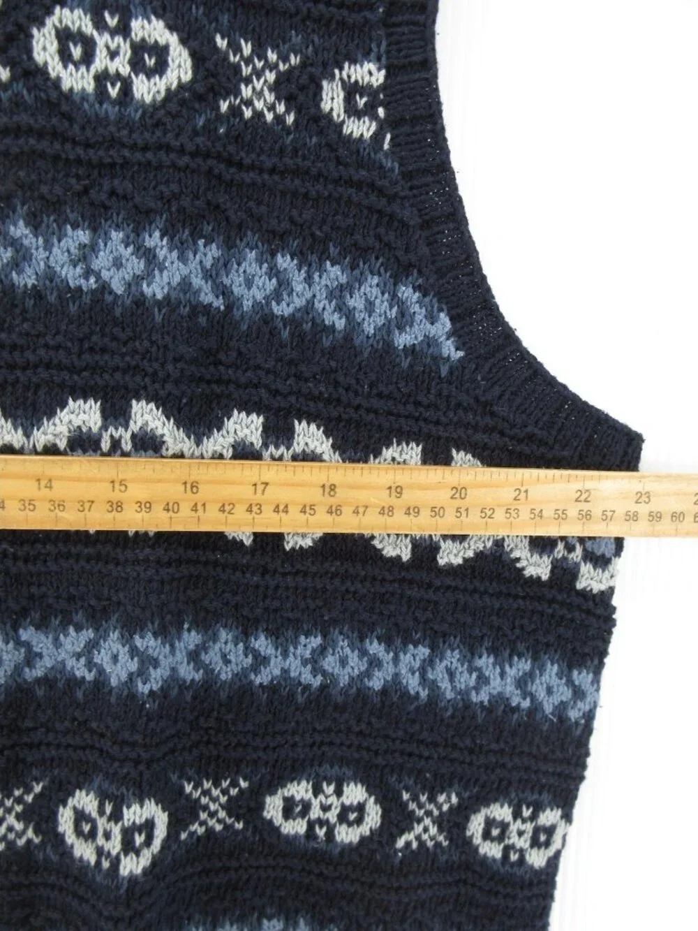 VTG Polo Ralph Lauren Sweater XL Silk Linen Vest Fair Isle Nordic Hand Knit